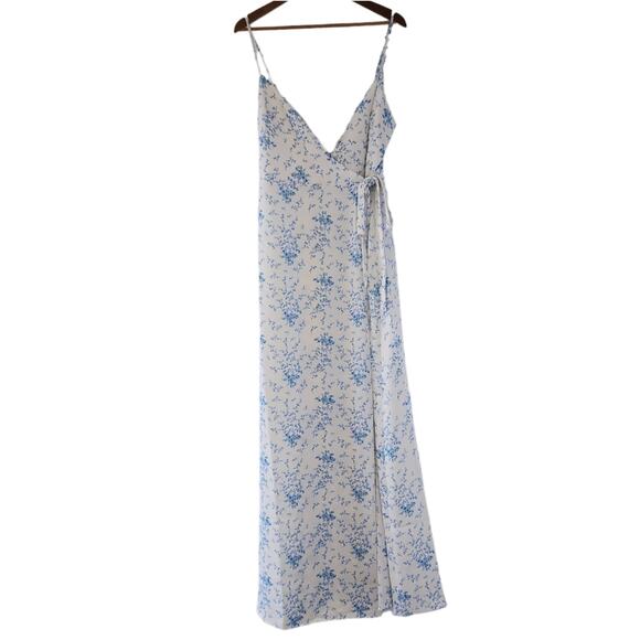 BHLDN Sachin & Babi Hazel V-Neck Maxi Wrap Dress - Picture 3 of 10